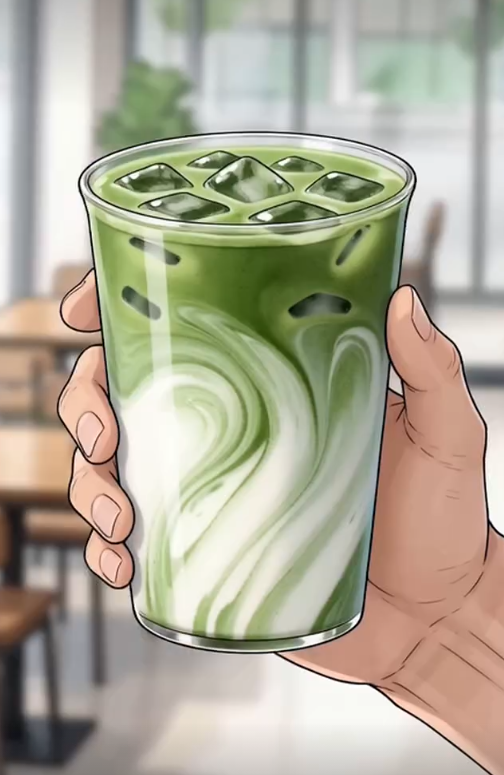 Matcha gelado
